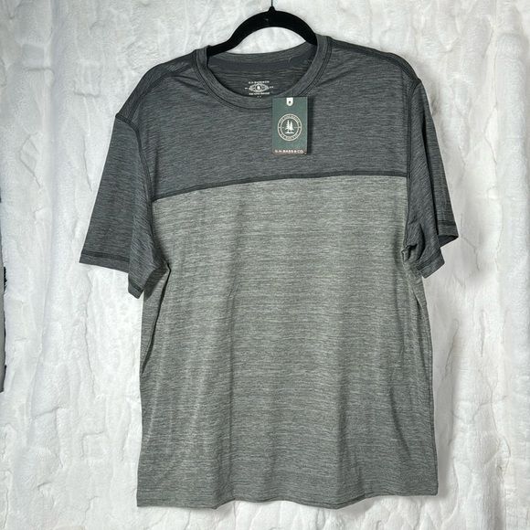 G.H. Bass & Co. Other - Bass & Co Mens Sharkskin Heather Gray S/s Crew Neck Shirt Size M‎ Medium